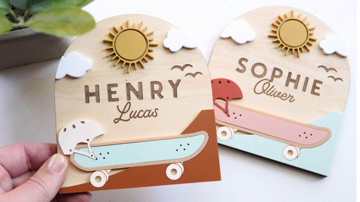 Skateboard - Name Sign