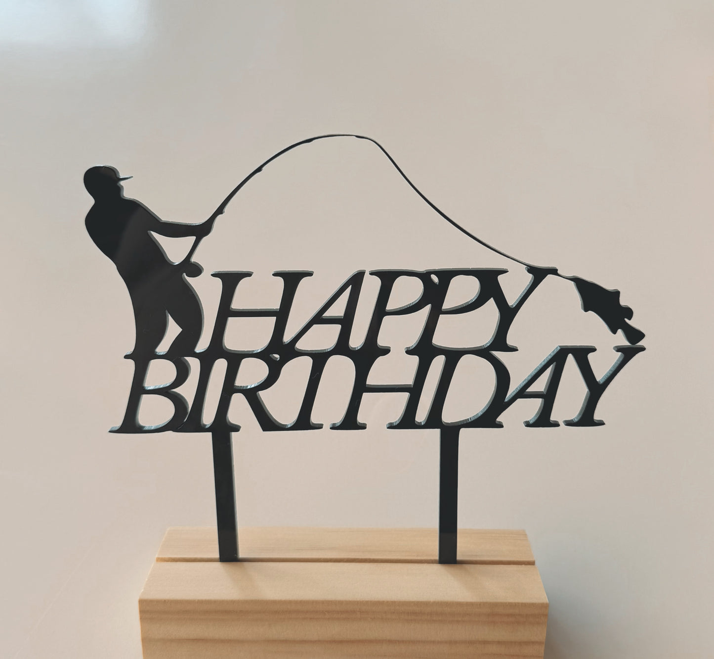 Fishing - Cake Topper - Ready Made