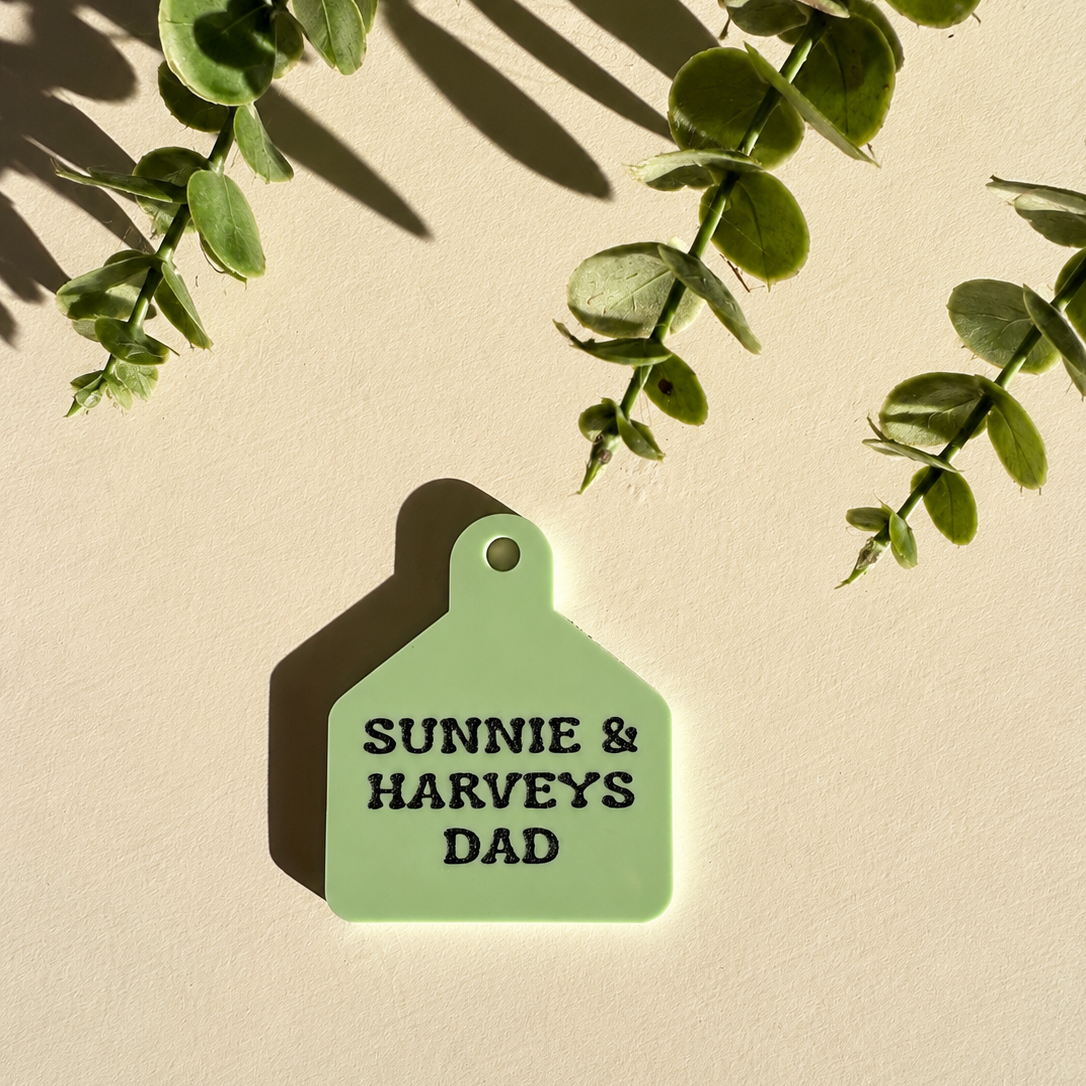 Childs Name - Cattle Tag Keychain