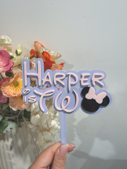 Custom Acrylic Cake Topper