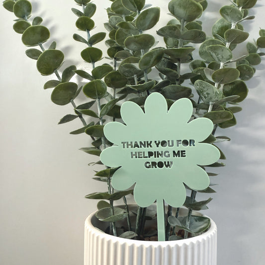 Plant Stake | Thank You For Helping Me Grow