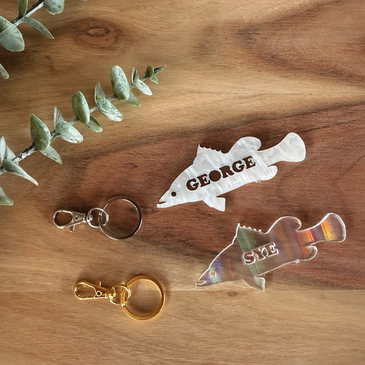 Barramundi Name Keyring