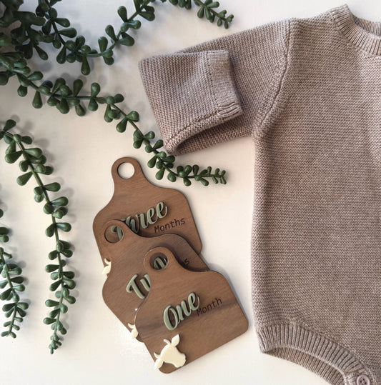 Cattle Tag Milestone Signs