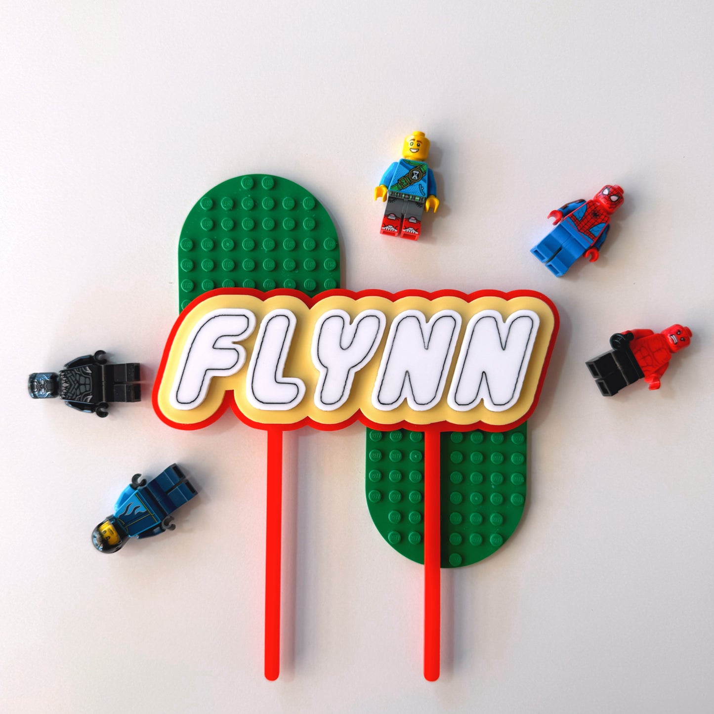 Lego Font - Cake Topper