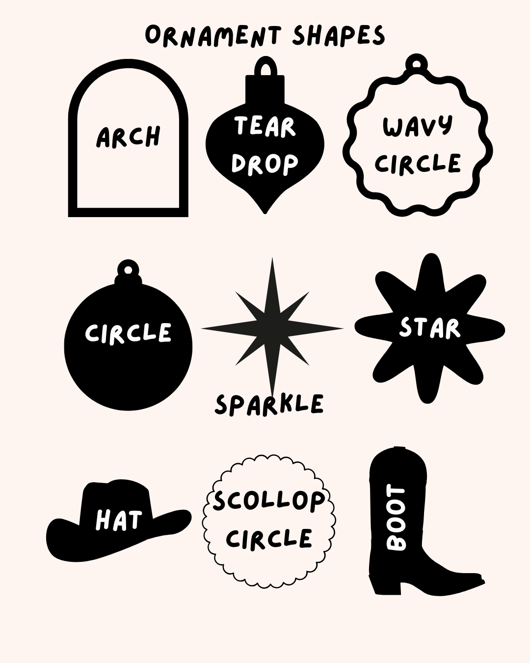 Engraved Acrylic - Ornament