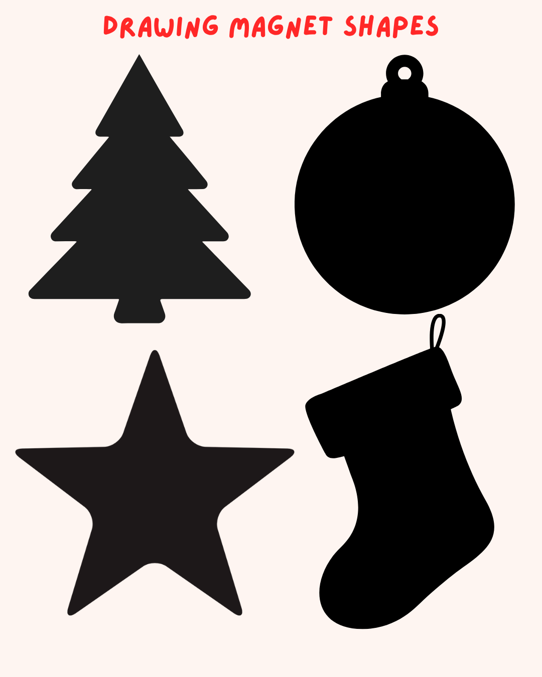 Kids Drawing Magnet | Christmas