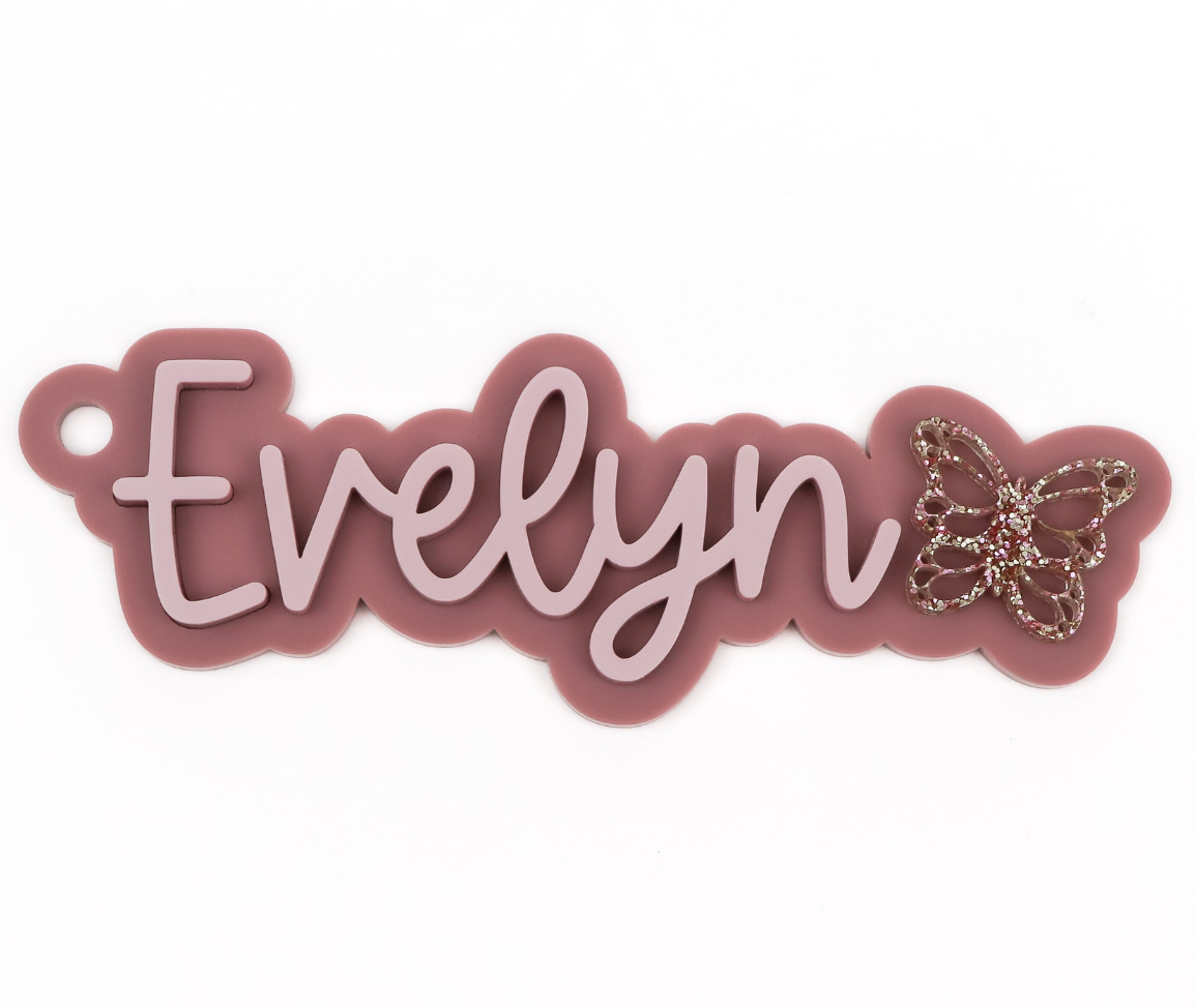 Butterfly Name Tag