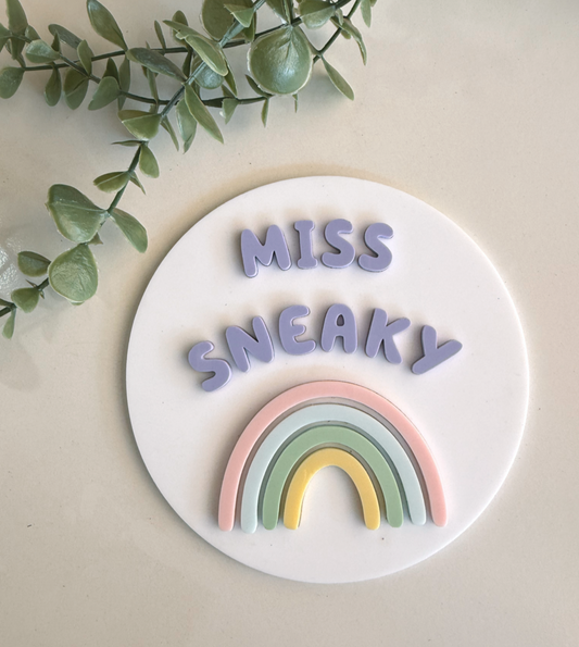 Name Sign | Pastel Rainbow