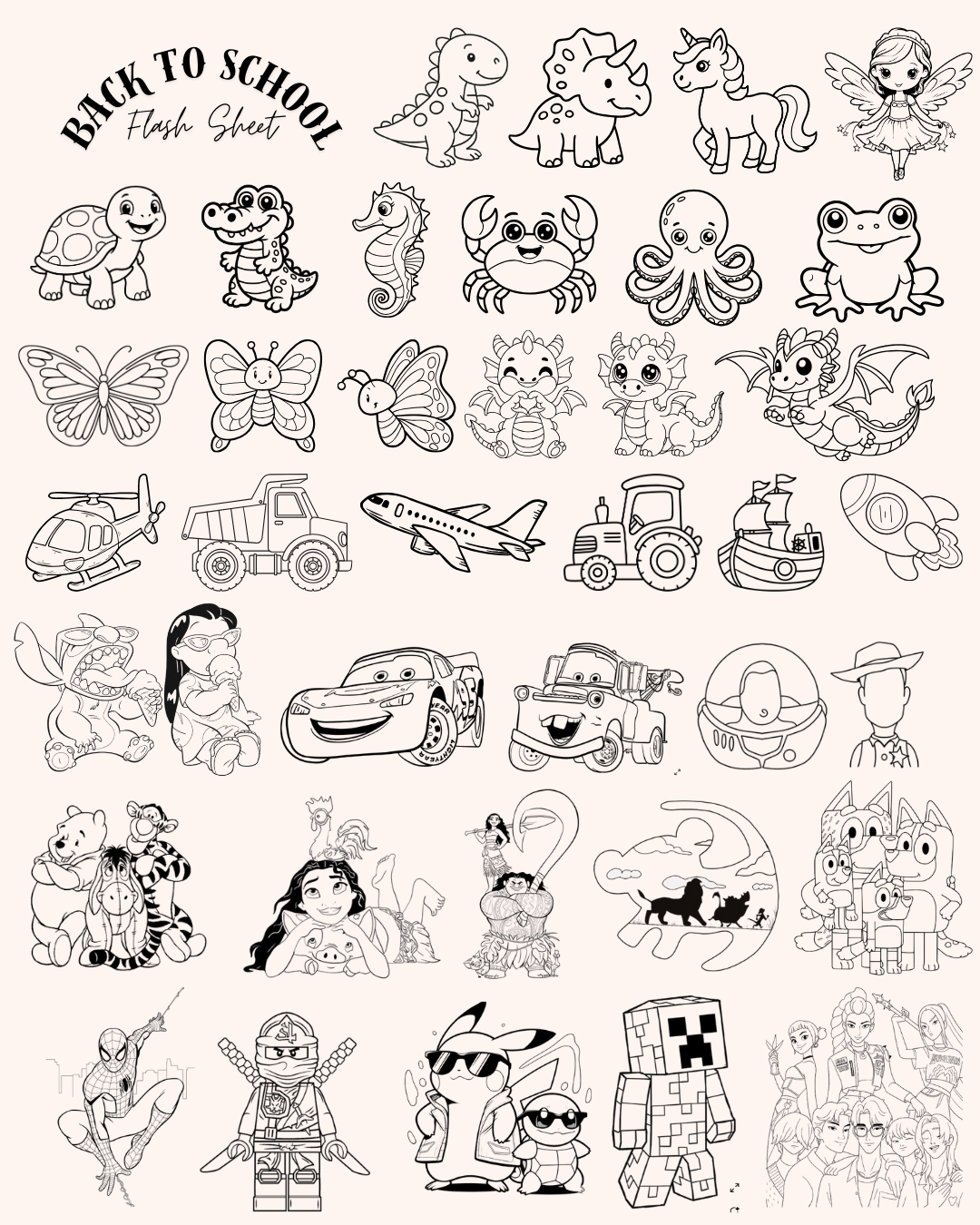 BTS - Engraving Flash Sheet