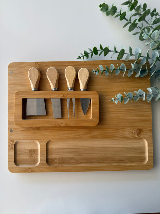 Cheese Board w/ Cheese Knifes