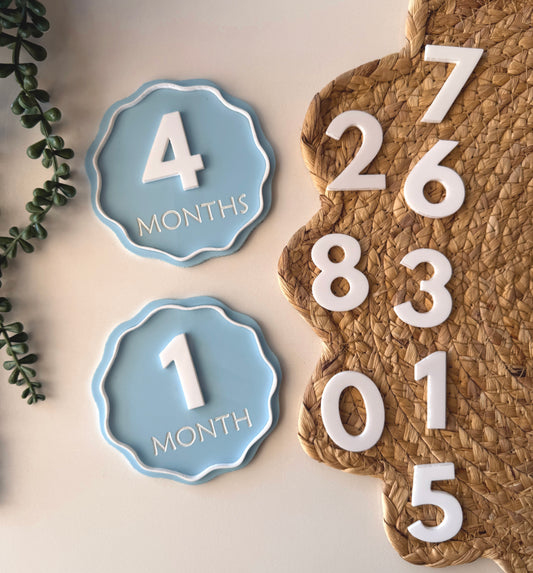 Wavy Circle Interchangeable Milestone Set