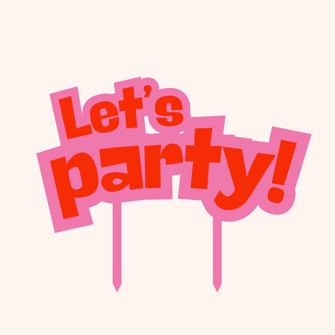 Custom Double Acrylic Cake Topper