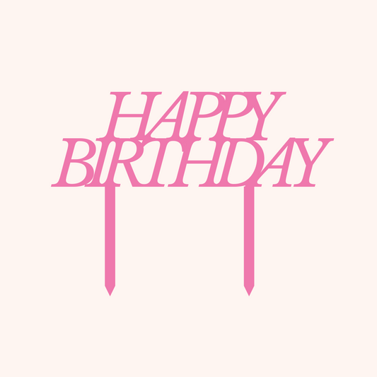 Custom Acrylic Cake Topper