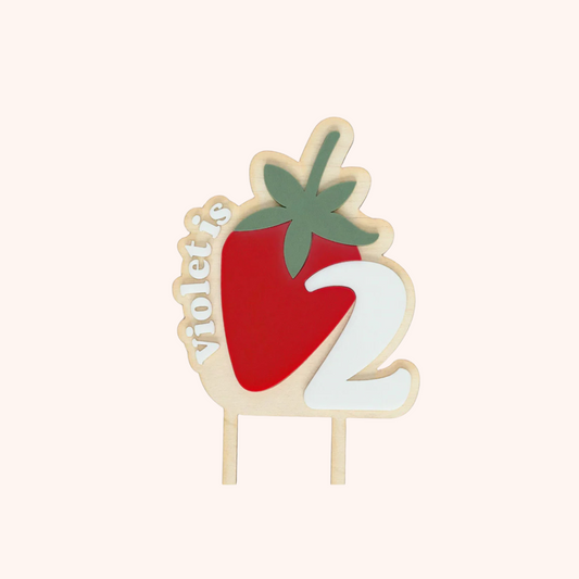 Cake Topper - Strawberry