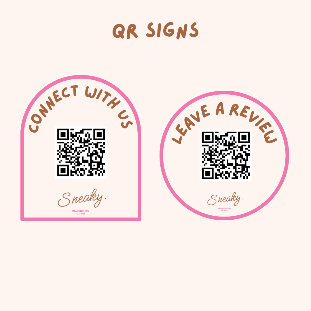 QR Scanner Sign – Sneaky Link