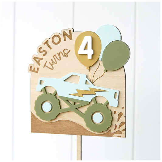 Monster Truck Cake Topper