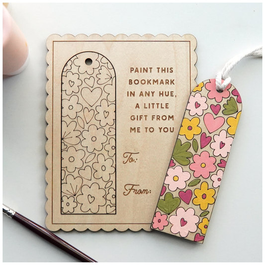 Pop Out & Paint Bookmark