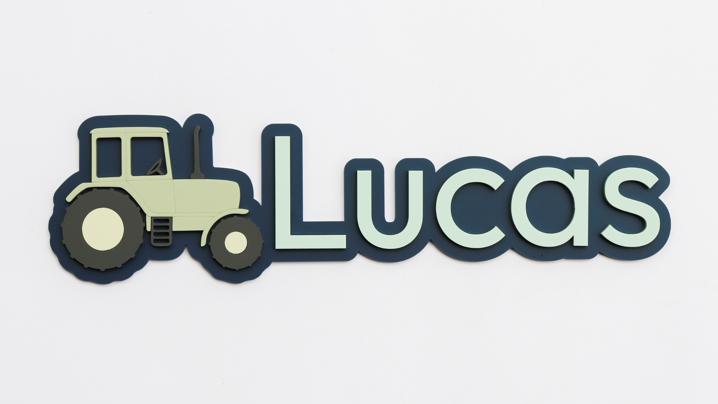 Tractor - Name Sign