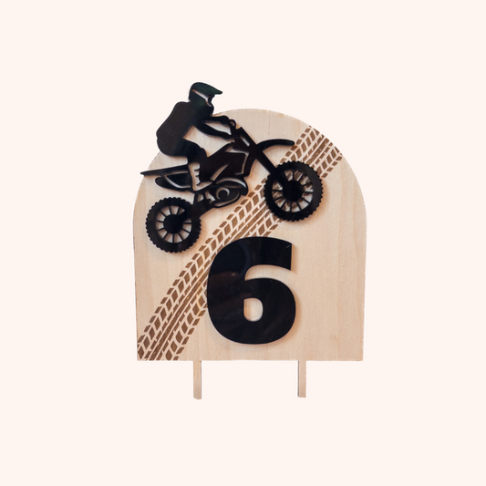 Cake Topper - Dirt Bike